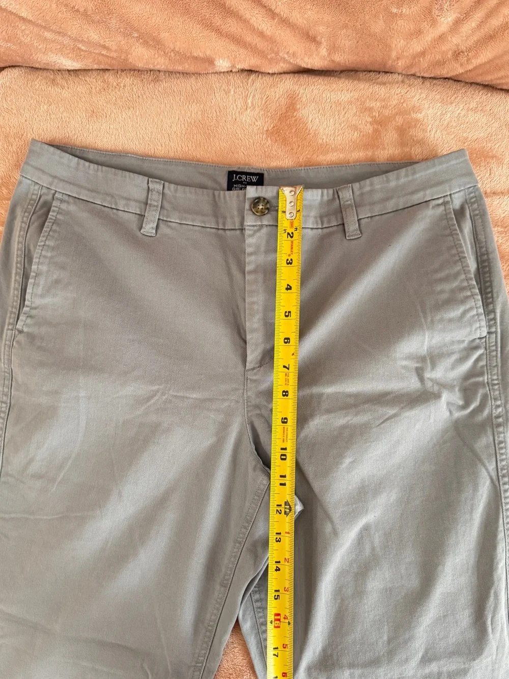 J. Crew Light Gray High-Rise Girlfriend Chino Size 14